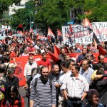 [Espanha] Manifestação da CNT contra os cortes de direitos trabalhistas e sociais 