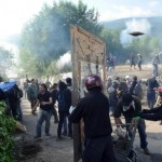 [Itália] Manifestantes enfrentam a polícia contra a construção de linha de trem de alta velocidade