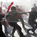 [Grécia] 20 de outubro: Mais uma vez o chamado Partido "Comunista" faz o papel da Guarda Civil do Regime, reprimindo a manifestação da greve geral  