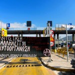 [Grécia] Patras, Via Olímpia: Abertura de pedágios contra o terrorismo do Estado e da empresa de construção Vinci 