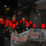 [Grécia] Lamia: Concentração e passeata antifascista