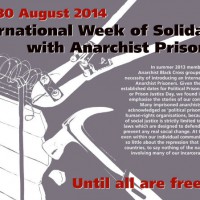 Chamada para Semana Internacional pelos Presos Anarquistas, de 23 a 30 agosto de 2014
