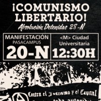 [Espanha] Madri: Manifestação anarquista de 20-N na Cidade Universitária