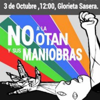 [Espanha] Manifestação contra a OTAN em Zaragoza, 3 de outubro