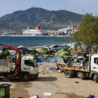[Grécia] Lesvos: vídeo do desalojo da No Border Kitchen. Solidariedade!