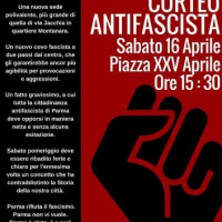 [Itália] Marcha cidadã antifascista em Parma