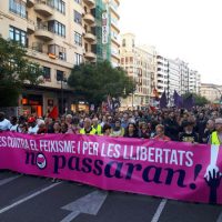 [Espanha] Milhares de pessoas em Valência contra o fascismo e pela liberdade