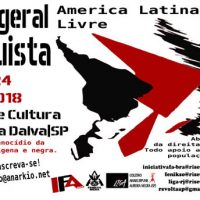 Programação do 4º Fórum Geral Anarquista 2018 – São Paulo – Brasil