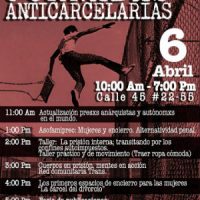 [Colômbia] Jornadas Anticarcerárias em Bogotá