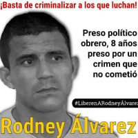 [Venezuela] Campanha de solidariedade com Rodney Álvarez