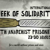 Semana Internacional de Solidariedade com os Prisioneiros Anarquistas, 23 à 30 de Agosto de 2020