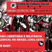 Encontro digital | "Cultura Libertária e militância Anticlerical no Brasil (1901-1935)"