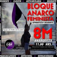 [Chile] 8M | Por um bloco anarcofeminista e dissidente vermelho e negro!