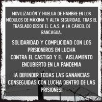 [Chile] Presos transferidos do Cárcere de Alta e Máxima Segurança de Santiago começam mobilização e greve de fome