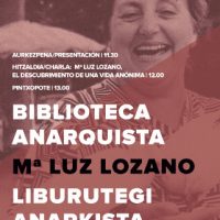 [Espanha] Inauguração da Biblioteca Anarquista Mari Luz Lozano