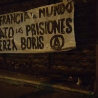 [Uruguai] Montevidéu: Faixa em solidariedade com Boris