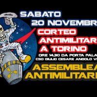[Itália] Manifestação Antimilitarista em Turim