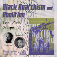 [EUA] Evento virtual | Anarquismo Negro e Abolição