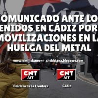 [Espanha] Solidariedade com os presos por terem participado nas manifestações da greve do metal