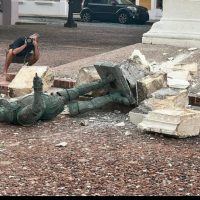 [Porto Rico] Estátua de invasor espanhol é derrubada em San Juan, grupo anarquista assumiu a autoria da ação direta