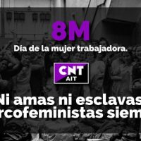 [Espanha] 8M: Nem amas nem escravas: anarcofeministas sempre