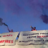 [EUA] Bloqueio da Unidade Raytheon em Cambridge e Protesto Contra os Lucros com a Guerra da Ucrânia e do Iêmen