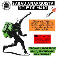 [São Paulo-SP] Sarau Anarquista do 1° de Maio