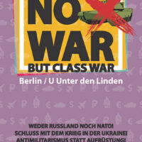 [Alemanha] Sem guerra, mas guerra de classes! Manifestação em 09 de abril em Berlim