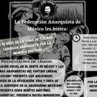 [México] 1° Jornada Anarquista Pela Memória do PLM