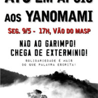 [São Paulo-SP] Ato em solidariedade aos Yanomani, 09 de maio