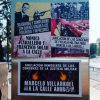 [Chile] Solidariedade e Cumplicidade | Colagem de cartazes nas ruas de Santiago