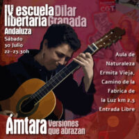 [Espanha] IV Escola Libertária Andaluza: concerto de entrada livre de Ámtara e suas "Canciones que abrazan"