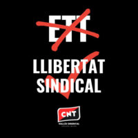 [Espanha] CNT freia a contratação pela ETT e promove a liberdade de associação na RELEM