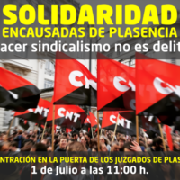 [Espanha] Solidariedade com as processadas em Plasencia