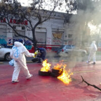 [Chile] Confrontos entre manifestantes e policiais em Santiago
