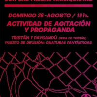 [Uruguai] Atividade em solidariedade com os presxs anarquistas na feira de Tristán Narvaja
