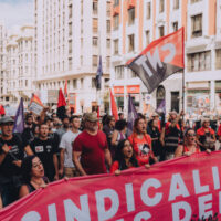 [Espanha] Apoio maciço em Madri para as 6 sindicalistas condenadas de Xixón