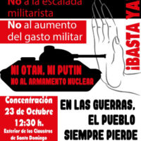 [Espanha] 23 de outubro. Paremos a guerra: Concentração em Jerez