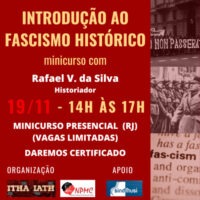 [Rio de Janeiro-RJ] Introdução ao fascismo histórico (minicurso presencial)