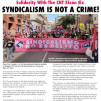 [Espanha] O anarcossindicalismo internacional chama a realizar ações em solidariedade com os sindicalistas de La Suiza