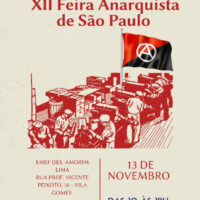 Programação da XII Feira Anarquista de São Paulo
