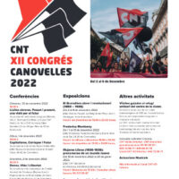 [Espanha] Jornadas culturais em torno do XII Congresso da CNT
