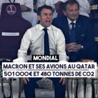[França] Macron no Qatar: 501.000€ e 480 toneladas de CO2
