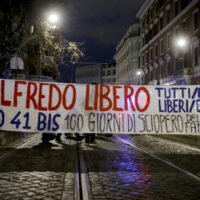 [Itália] 100 dias de greve de fome do prisioneiro anarquista Alfredo Cospito