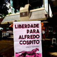 Agitação em solidariedade com o companheiro Alfredo Cospito