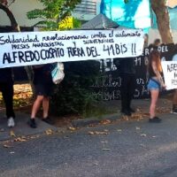 [Chile] Protesto em frente à embaixada italiana em Santiago