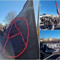[Itália] Manifestação anarquista em frente à prisão de Ópera: "41 bis é Tortura do Estado"