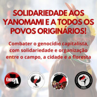 Solidariedade aos Yanomami e a todos os povos originários!