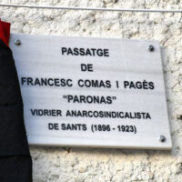 [Espanha] Uma placa recorda o sindicalista "Paronas" no centenário de seu assassinato