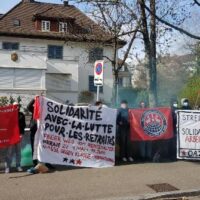 [Suíça] Solidariedade com a luta pela aposentadoria na França